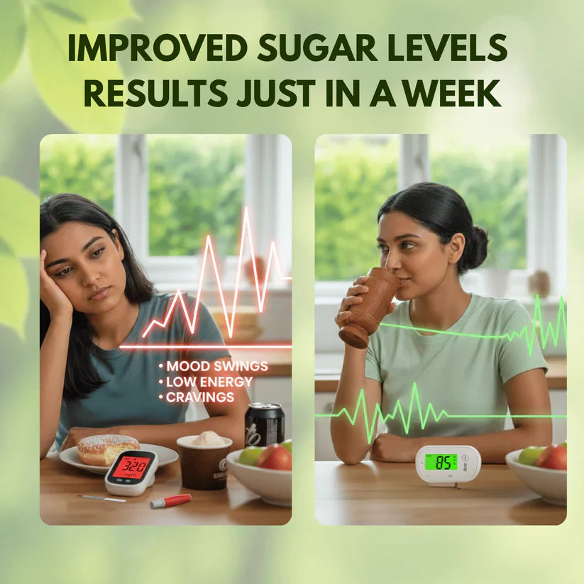 Sugar Balance Vijaysar Wood Glass — image 2