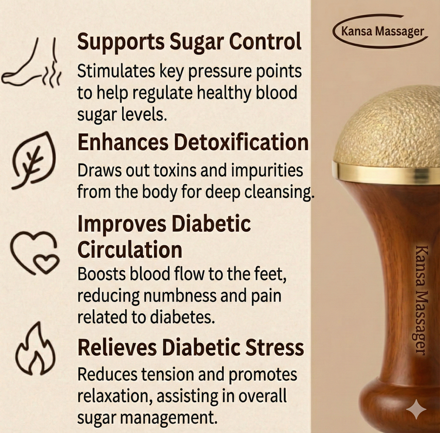 SugarMukt Kansa Detox Foot Massager: 100% Pure & Ancient Sugar Management — image 6