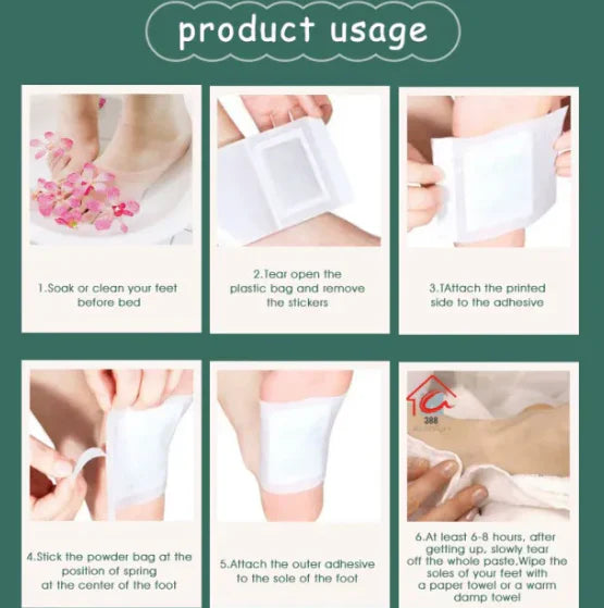 100% Merbal & Gentle Ingredient Detox Foot Pads (BUY 1 GET 1 FREE) — image 6